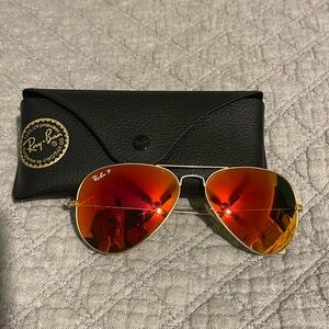Ray Ban polarized aviator sunglasses